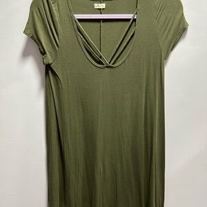 Hollister Olive Short Sleeve dress
